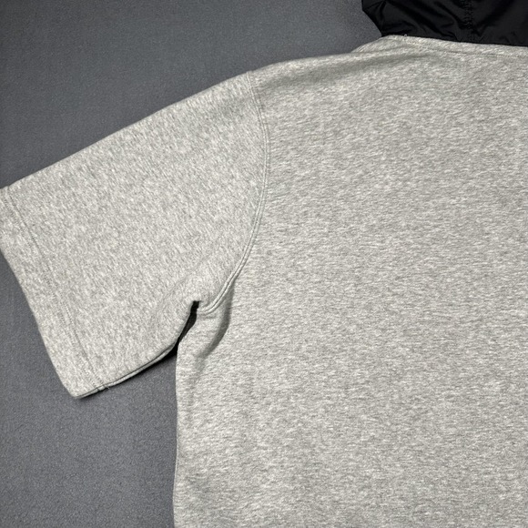 Nike Hoodie Mens XL Gray Short Sleeve Fleece Pullover Swoosh Logo 807410-063 - Picture 15 of 16